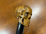 Skull Head Walking Stick – 42 inch ( can cut shorter) - the Dullahan Collection