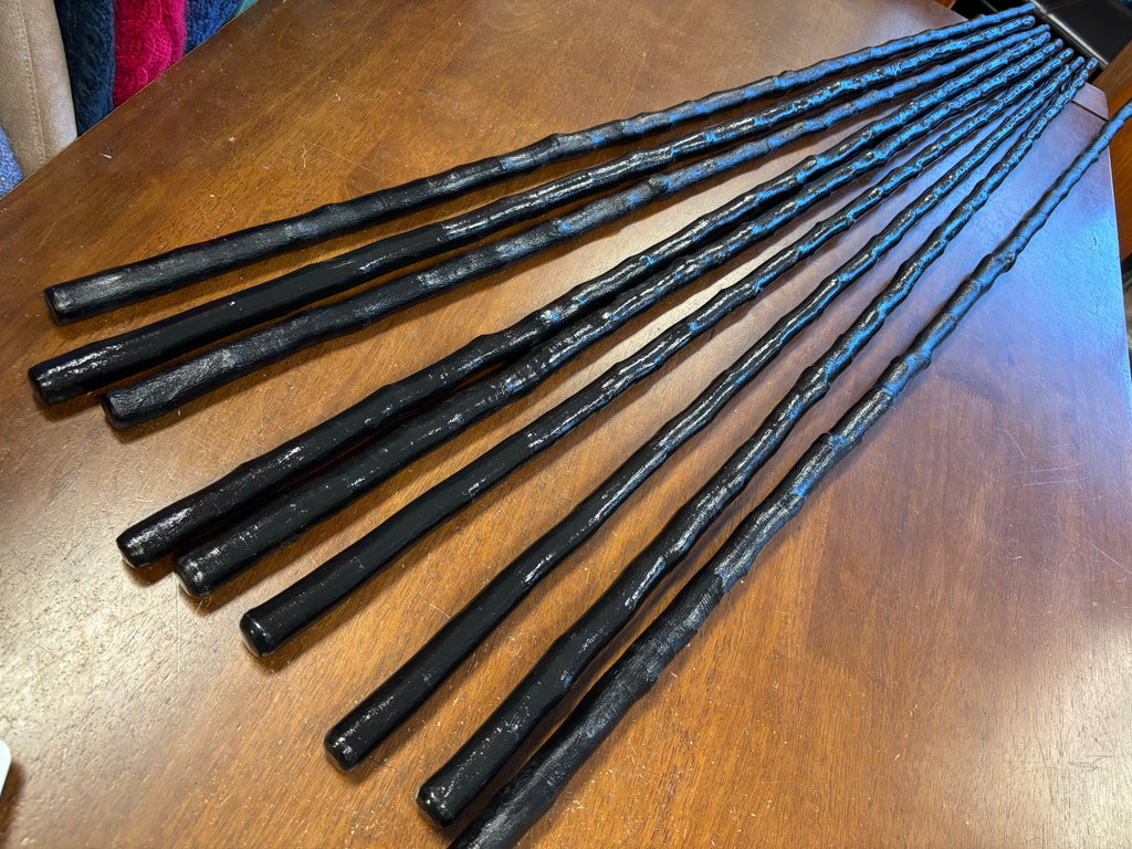 Blackthorn Hiking Stick - 54 inch - Handmade in Ireland - darkened