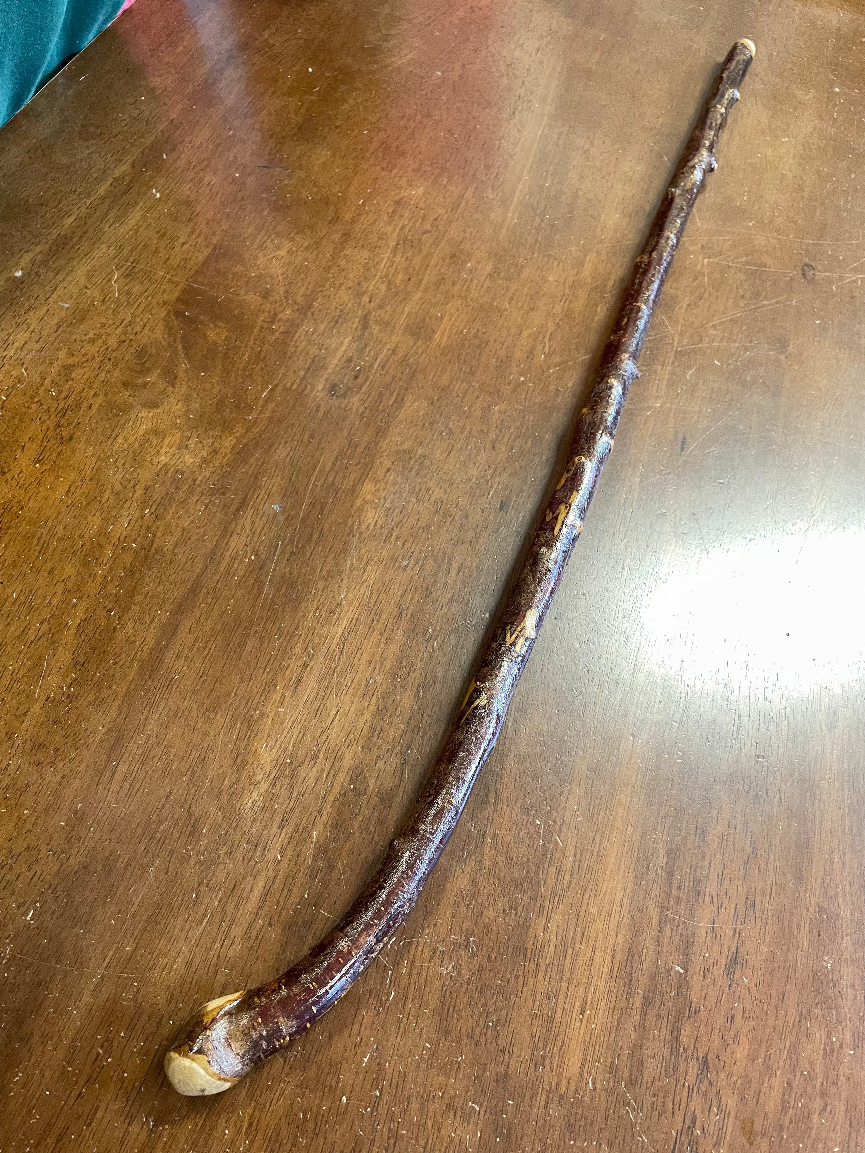 Blackthorn Walking Stick 33 1/4 inch - Handmade in Ireland