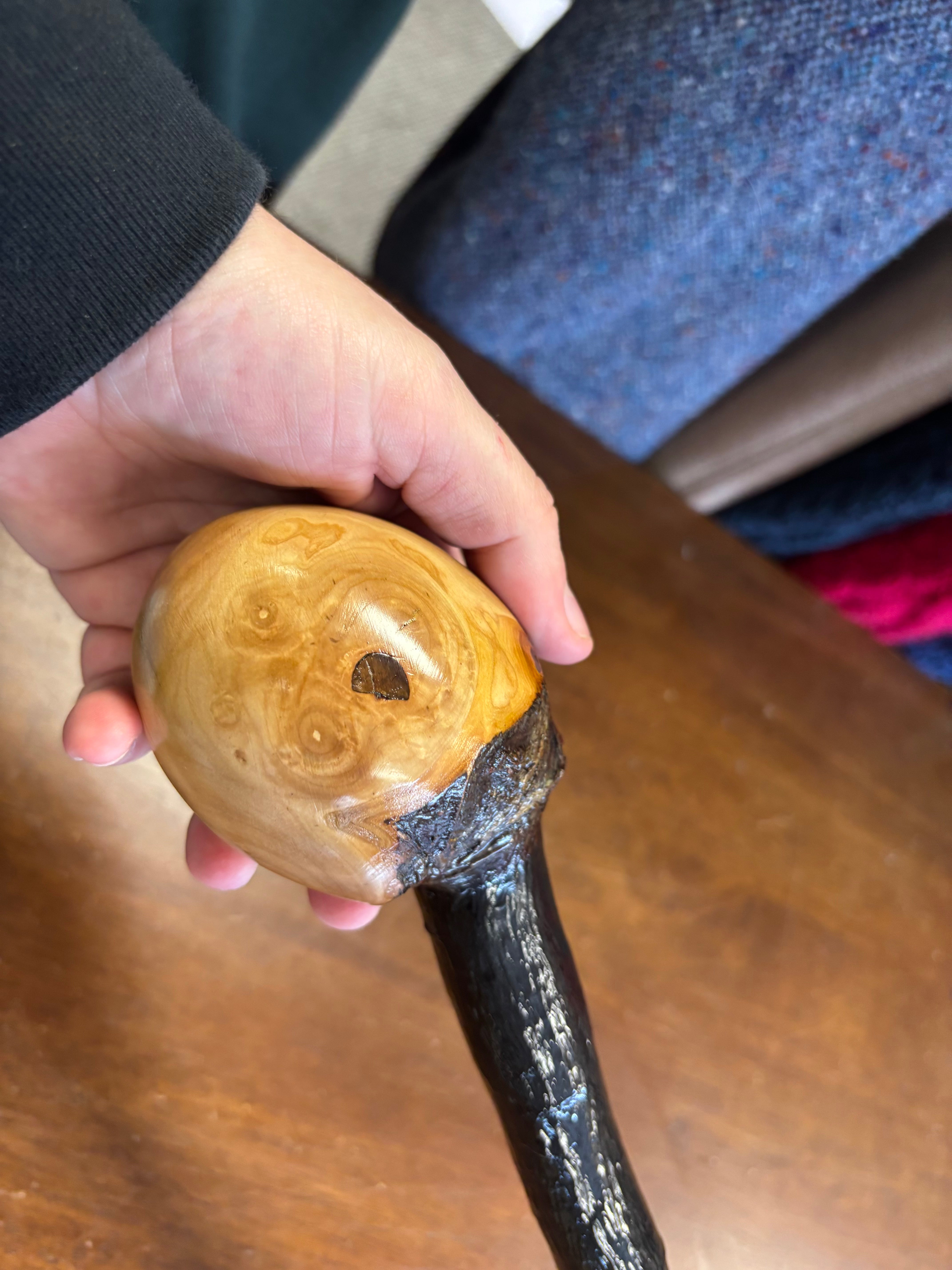 Blackthorn Walking Stick 36 1/2 inch - Handmade in Ireland