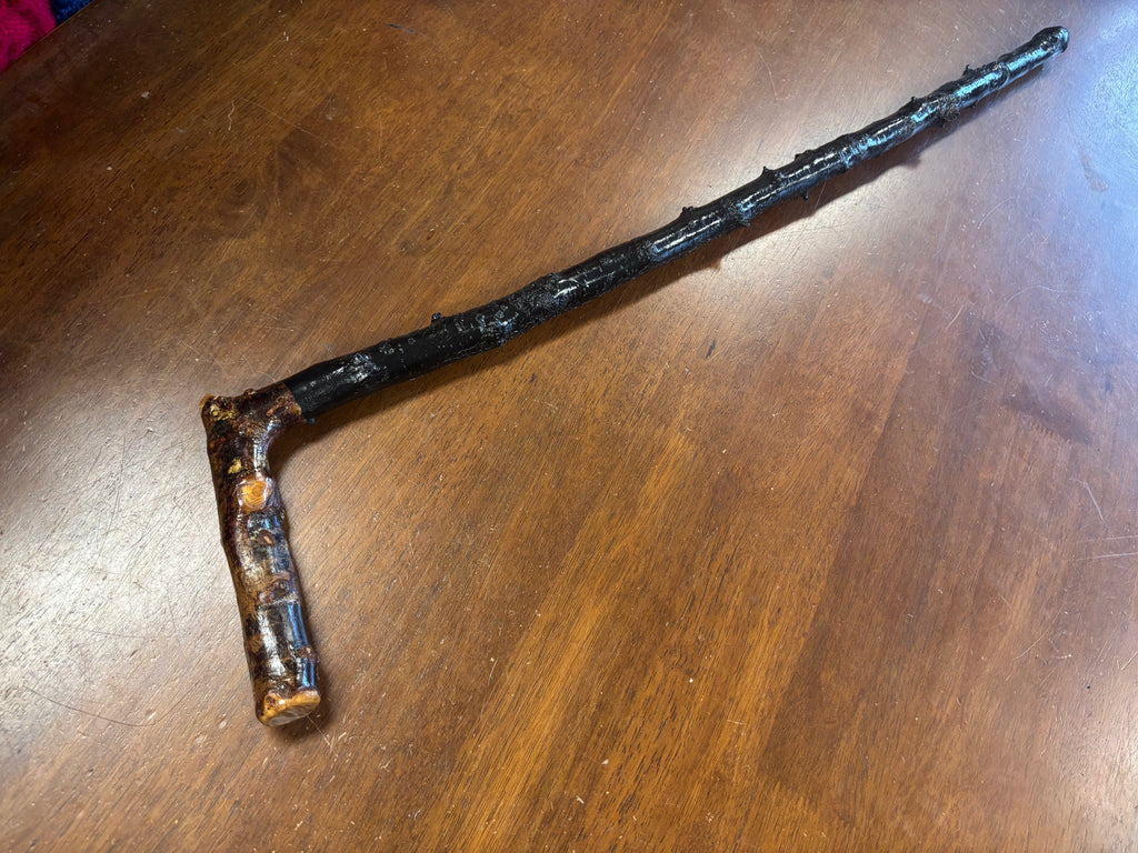 Blackthorn Walking Stick 33 1/2 inch - Handmade in Ireland