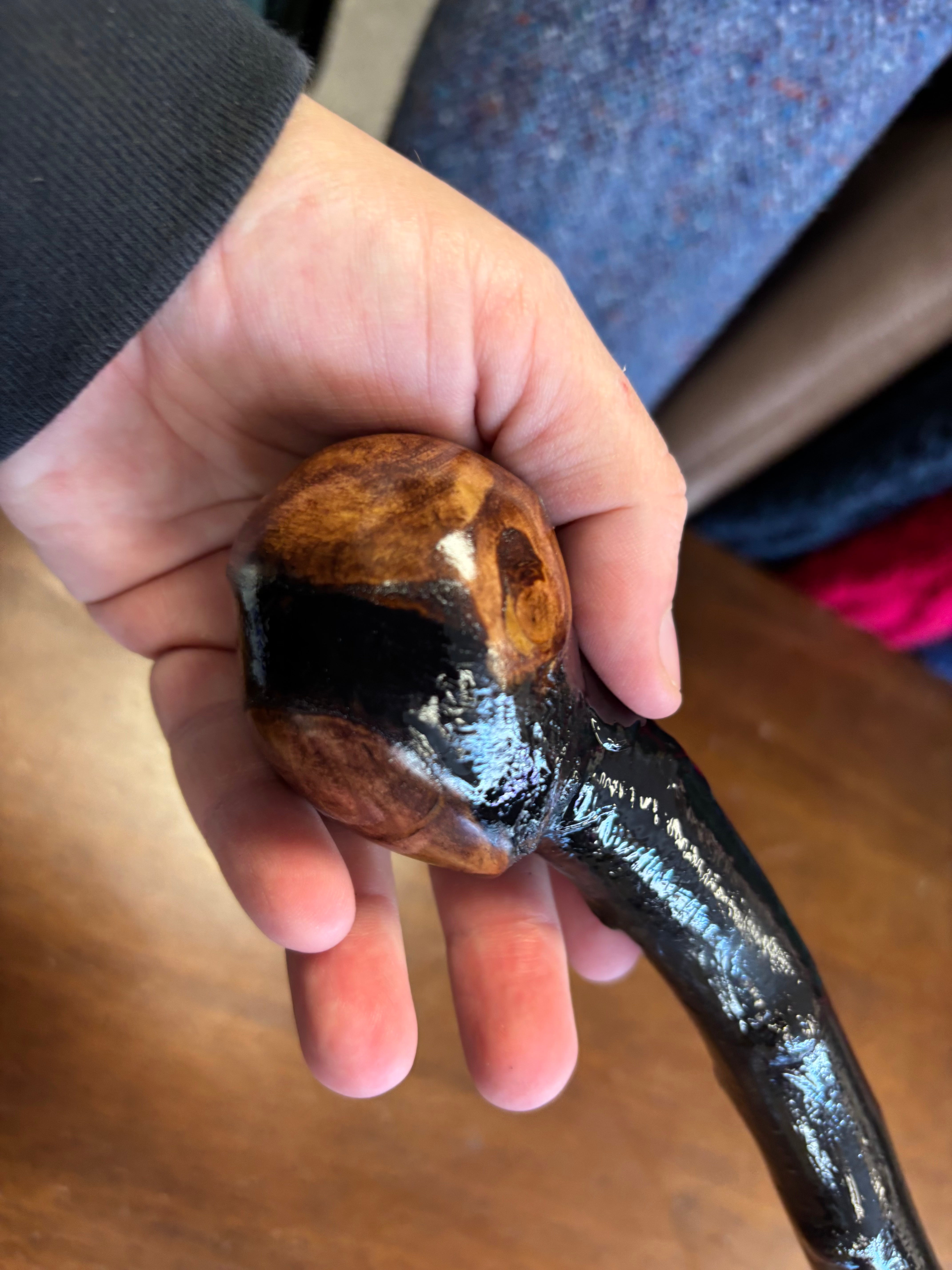 Blackthorn Walking Stick 37 1/2 inch - Handmade in Ireland