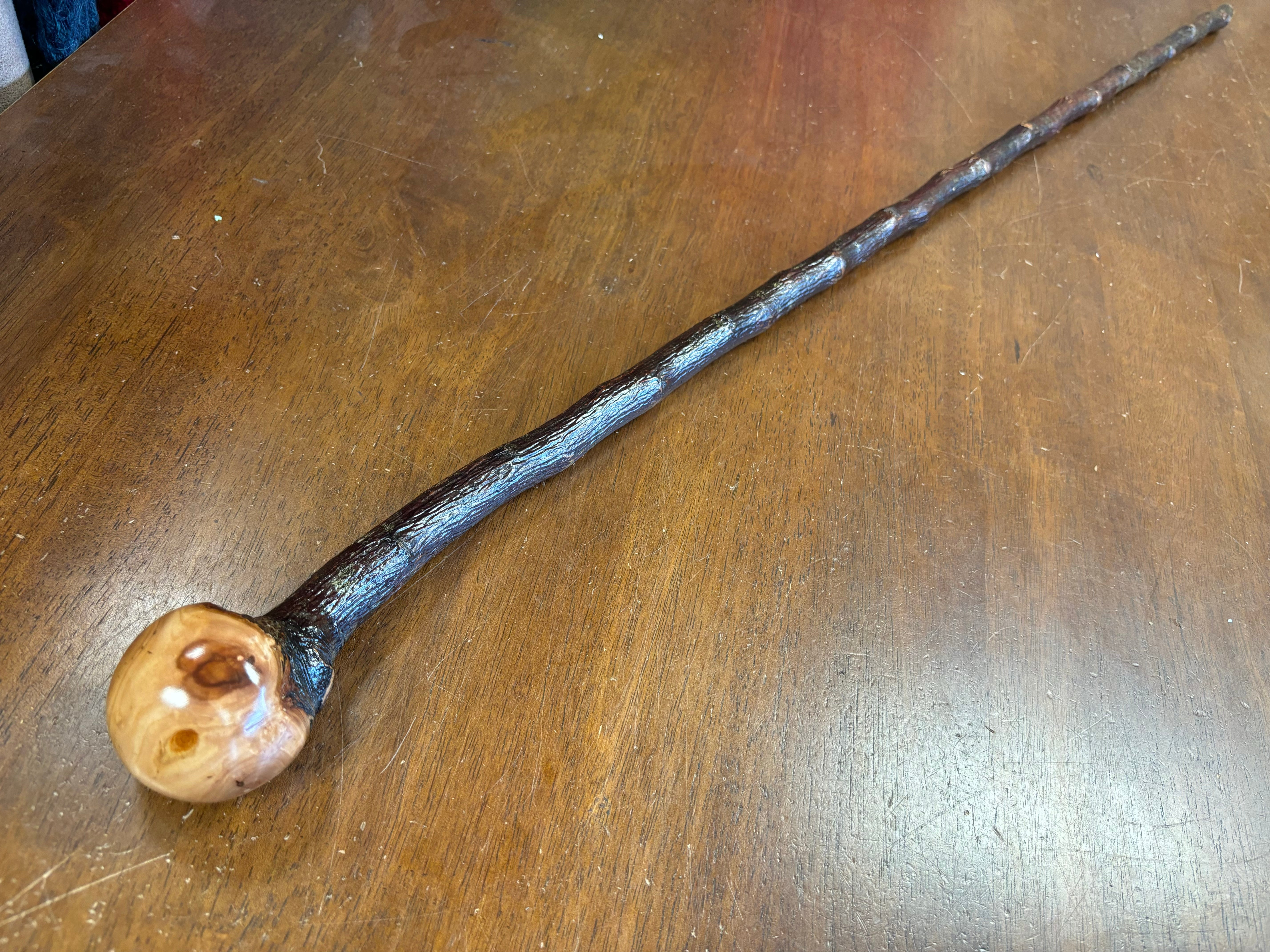 Blackthorn Walking Stick 38 1/2 inch - Handmade in Ireland