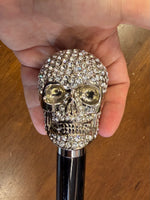 Swarovski Crystal Skull Walking Stick – 36 Inch