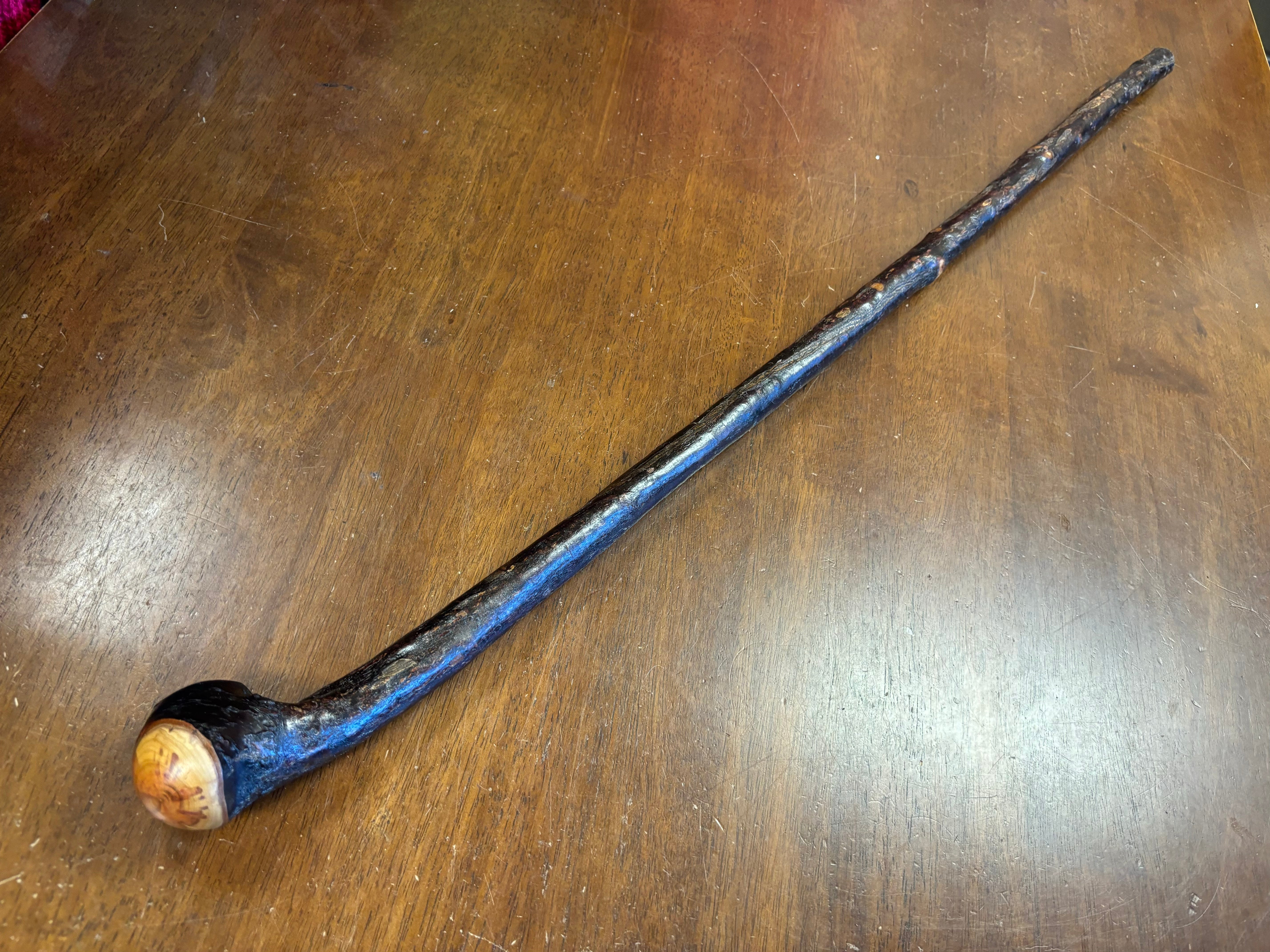 Blackthorn Walking Stick 36 1/2 inch - Handmade in Ireland