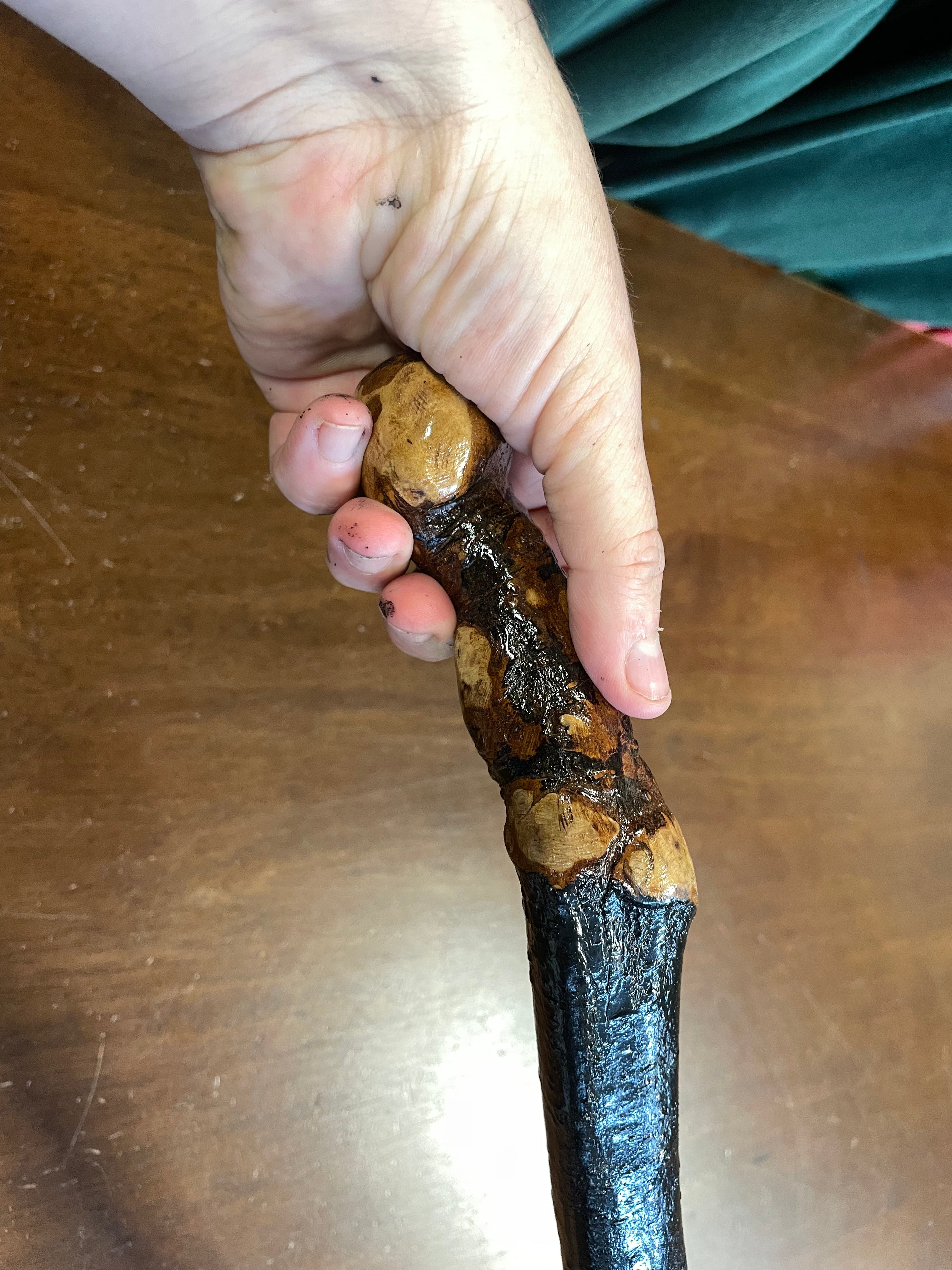 Blackthorn Walking Stick 35 1/2 inch - Handmade in Ireland