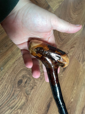 Blackthorn Walking Stick 35 1/2 inch - Handmade in Ireland