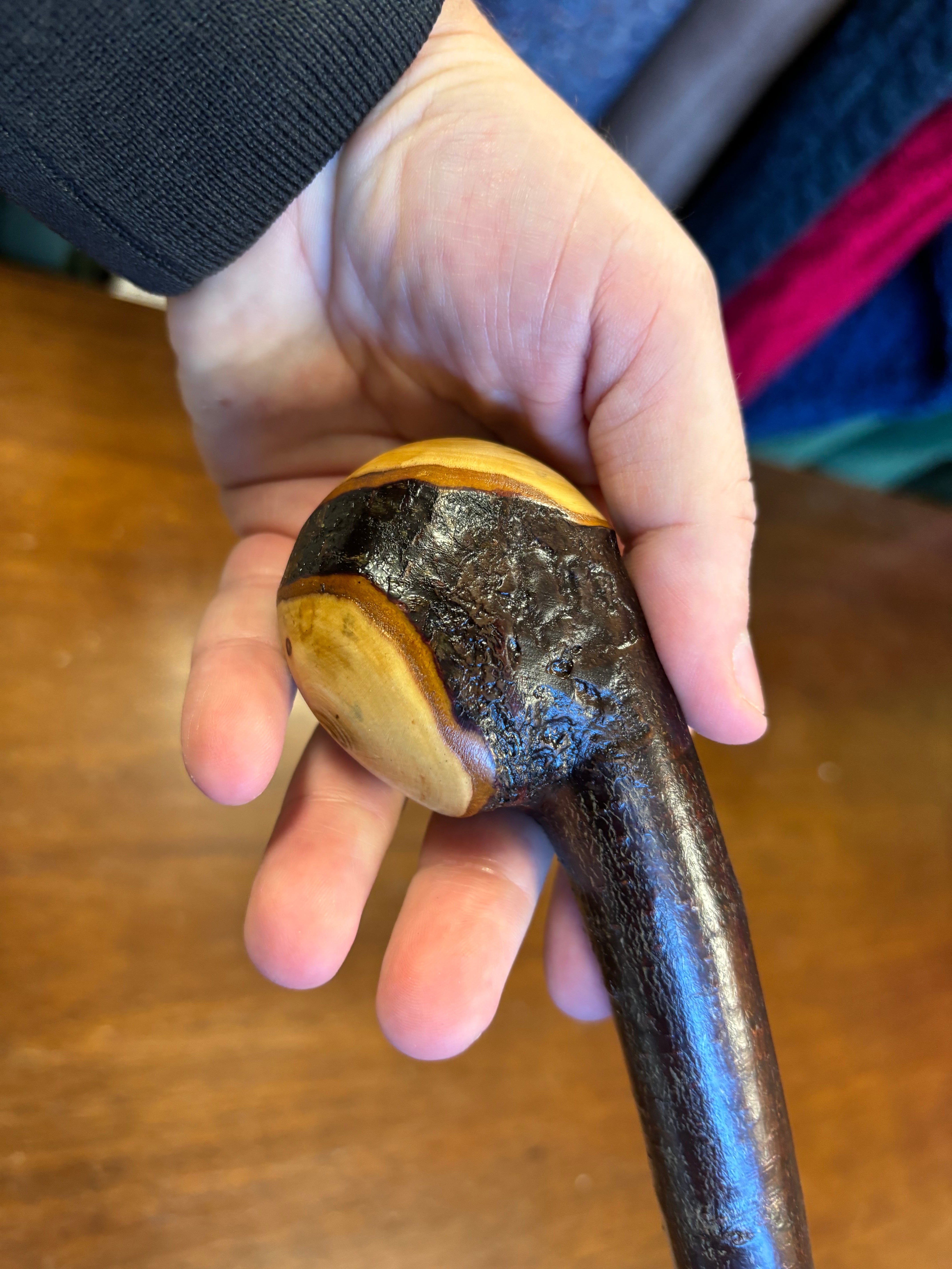 Blackthorn Walking Stick 37 1/2 inch - Handmade in Ireland