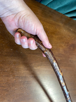 Blackthorn Walking Stick 33 1/4 inch - Handmade in Ireland