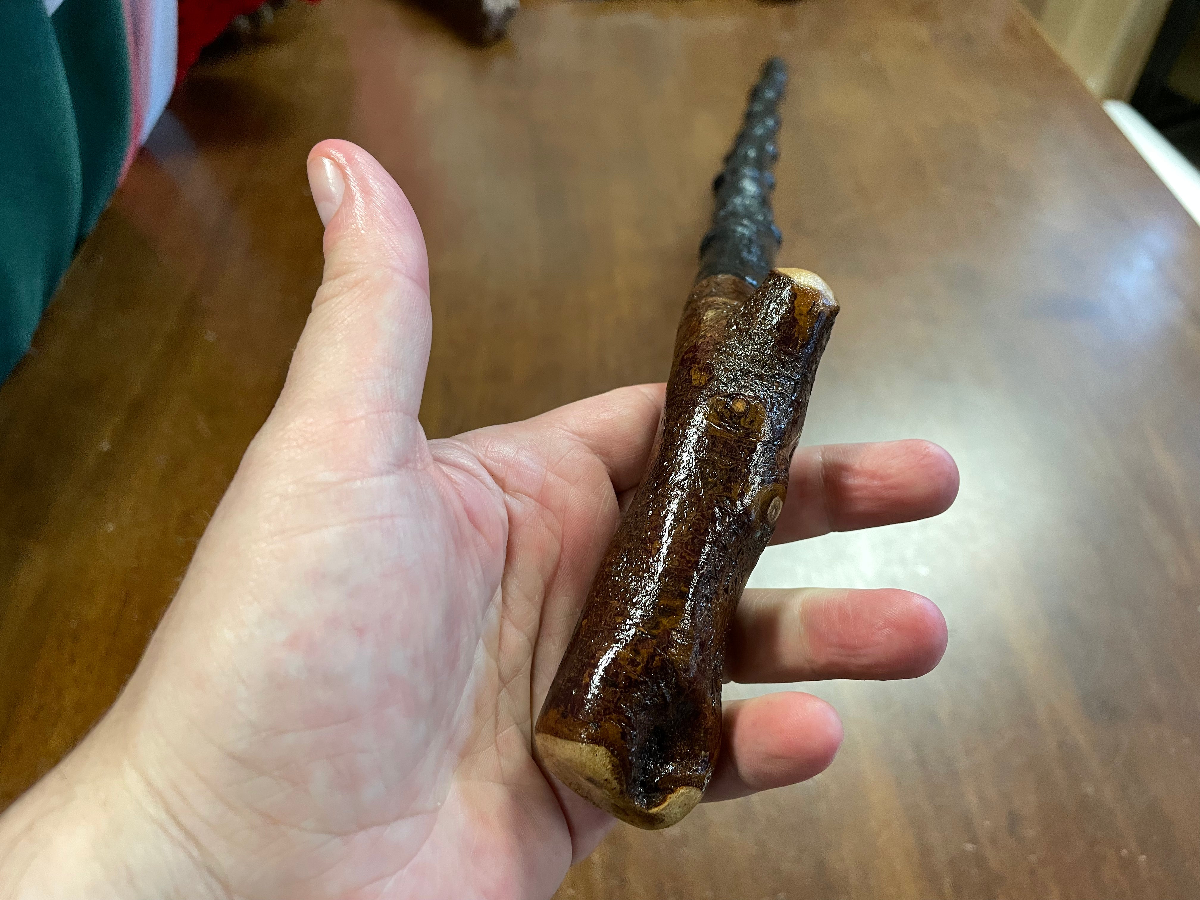 Blackthorn Walking Stick 35 1/2 inch - Handmade in Ireland