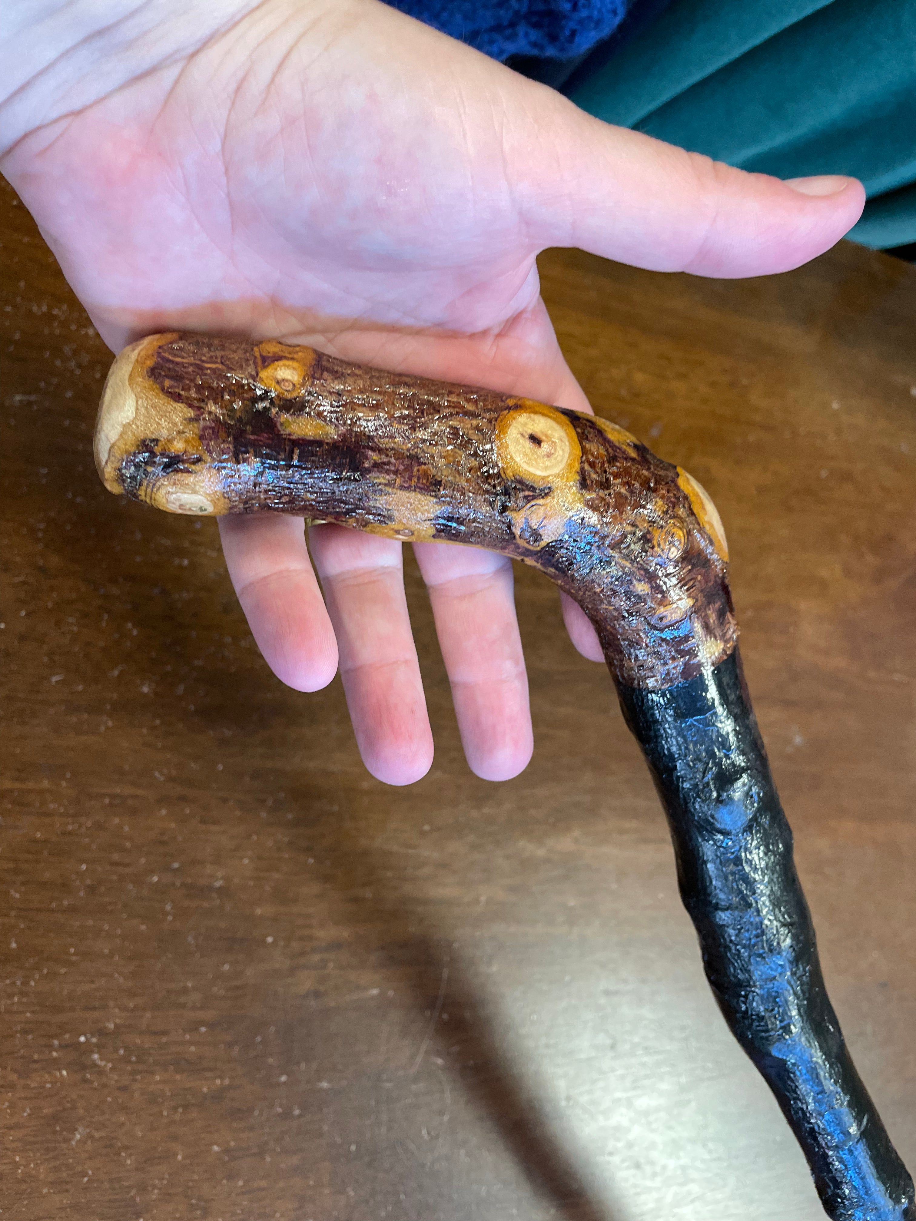 Blackthorn Walking Stick 35 1/2 inch - Handmade in Ireland