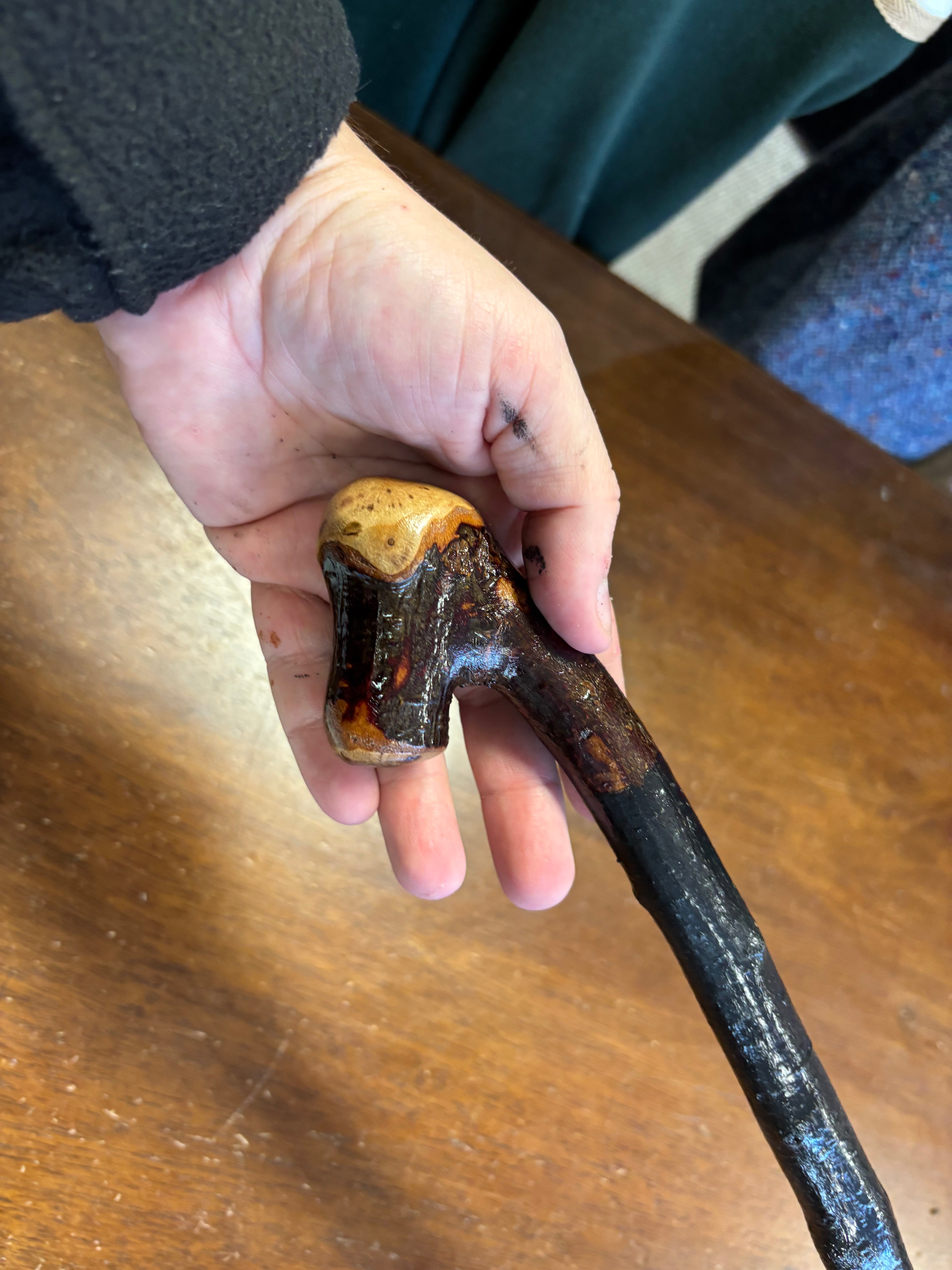 Blackthorn Walking Stick 37 1/2 inch - Handmade in Ireland