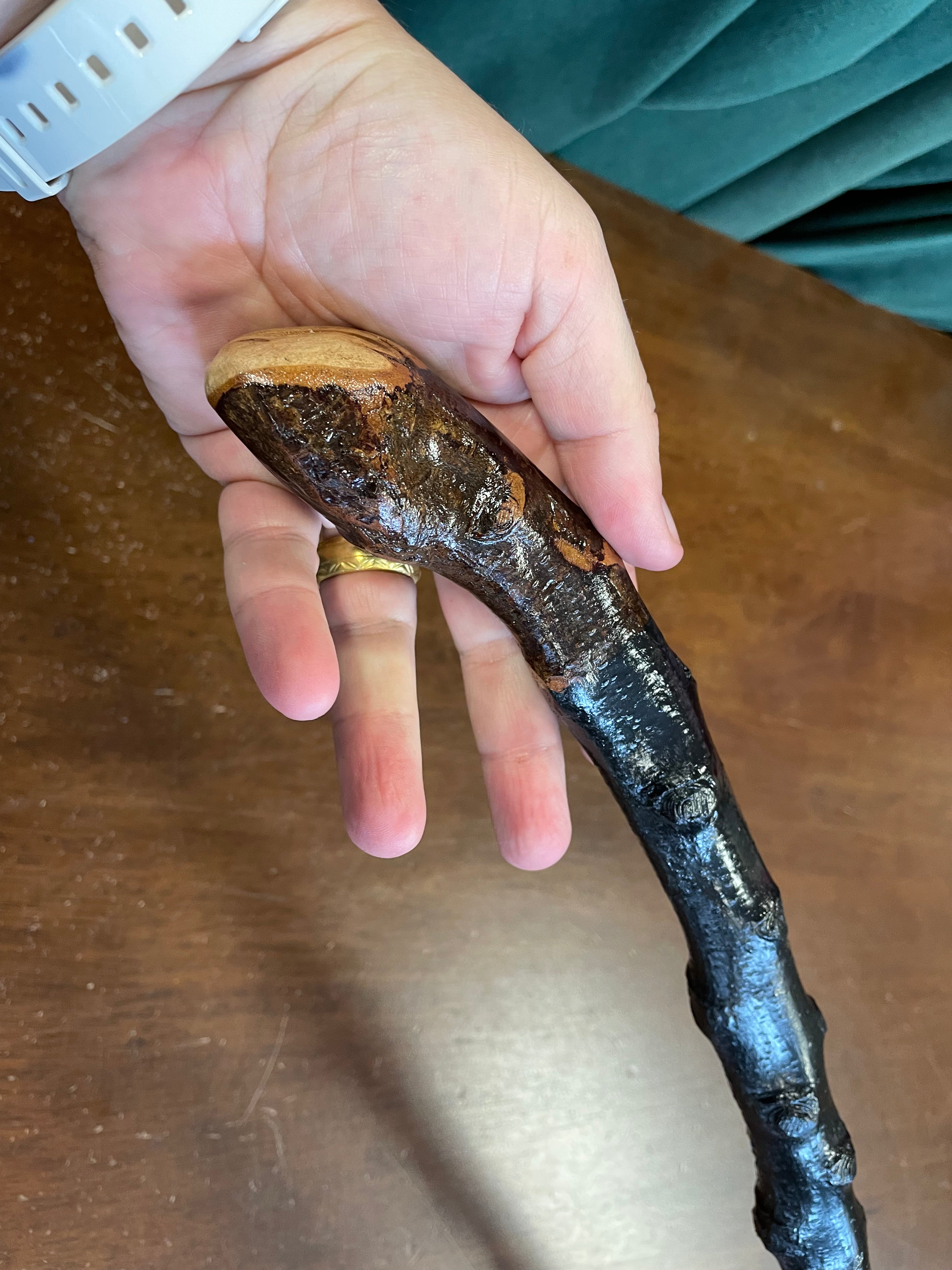 Blackthorn Walking Stick 35 1/2 inch - Handmade in Ireland
