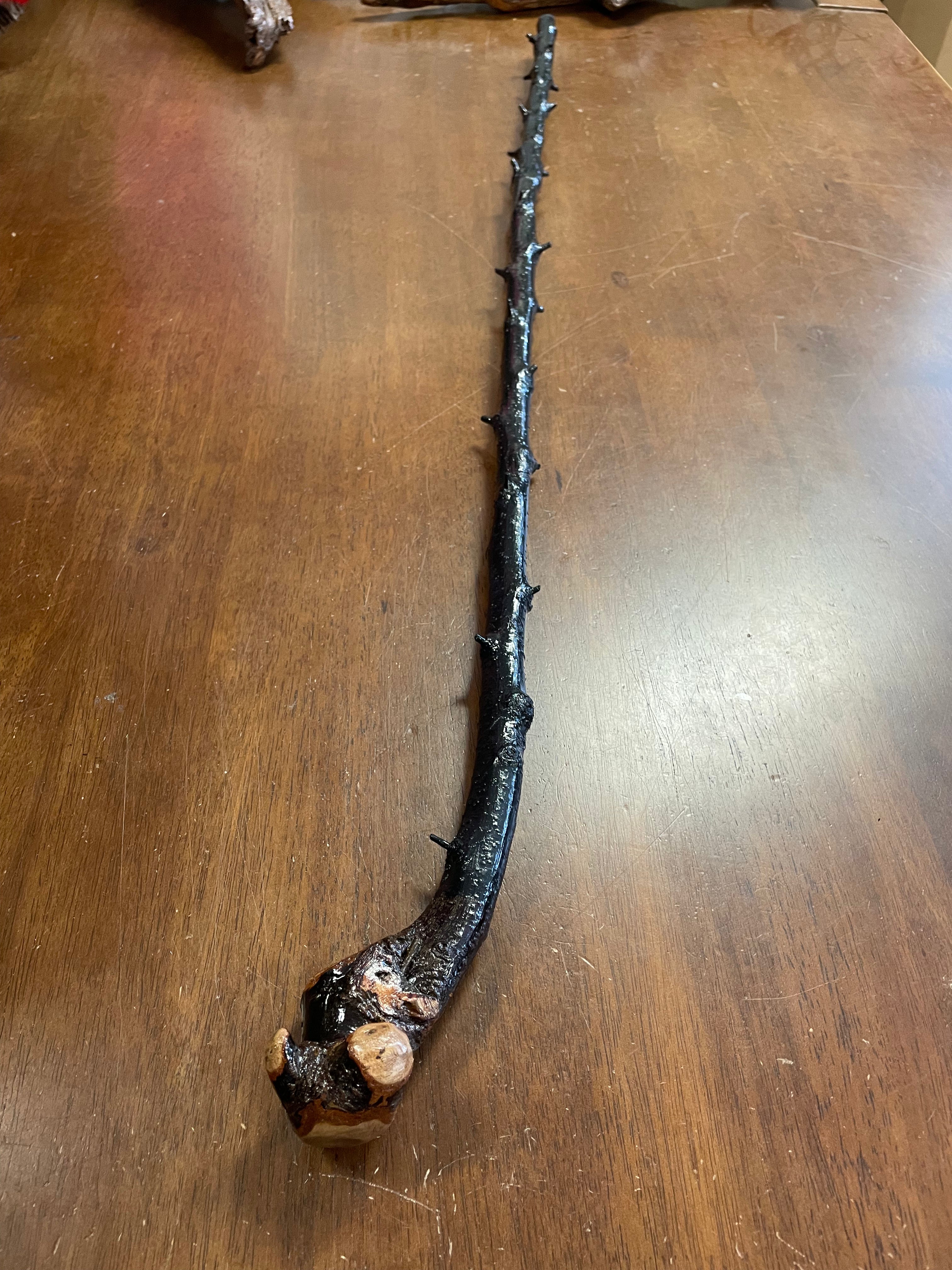Blackthorn Walking Stick 35 1/2 inch - Handmade in Ireland