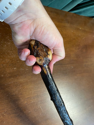 Blackthorn Walking Stick 36 1/4 inch - Handmade in Ireland
