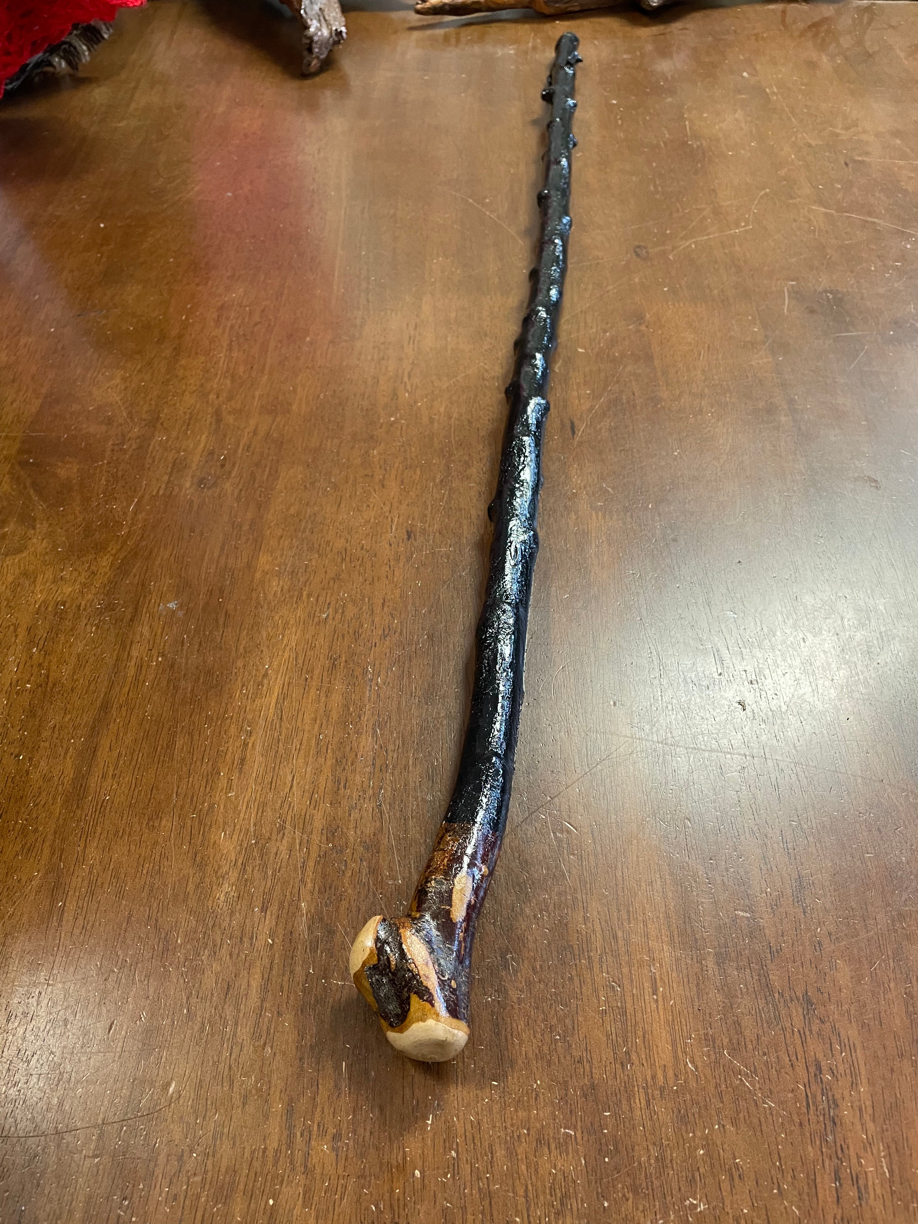 Blackthorn Walking Stick 36 1/4 inch - Handmade in Ireland