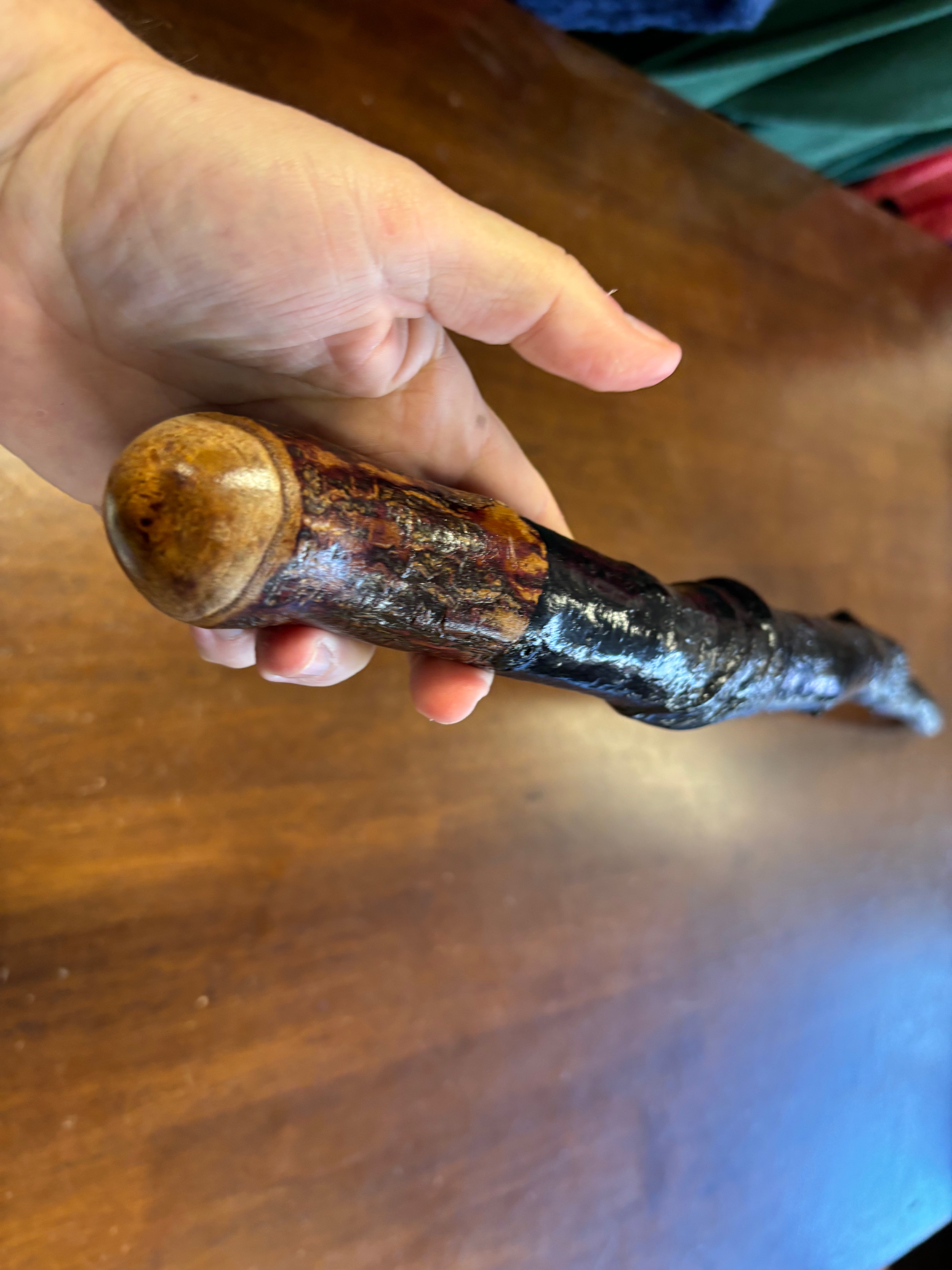 Blackthorn Walking Stick 33 1/2 inch - Handmade in Ireland