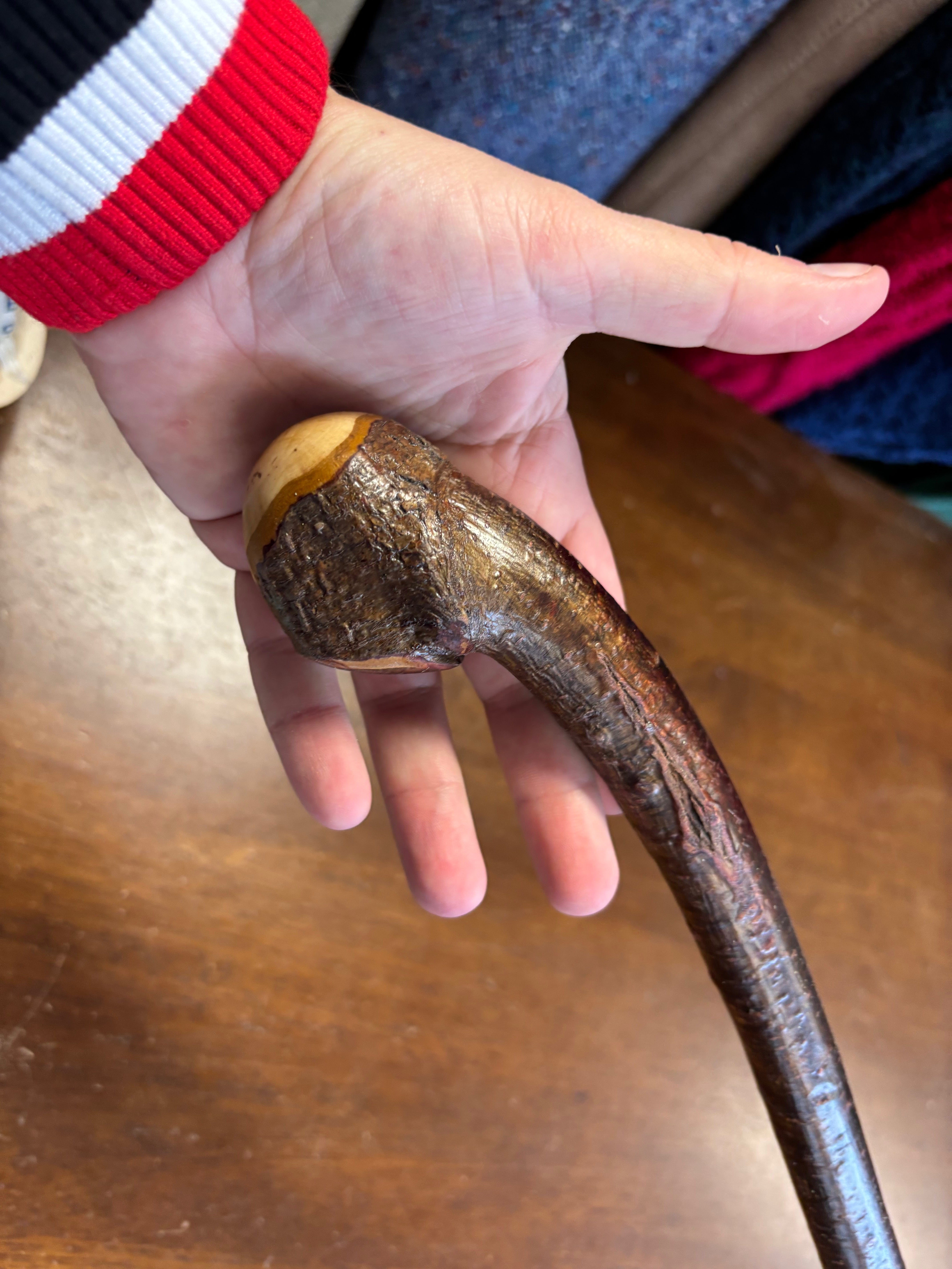Blackthorn Walking Stick 37 3/4 inch - Handmade in Ireland