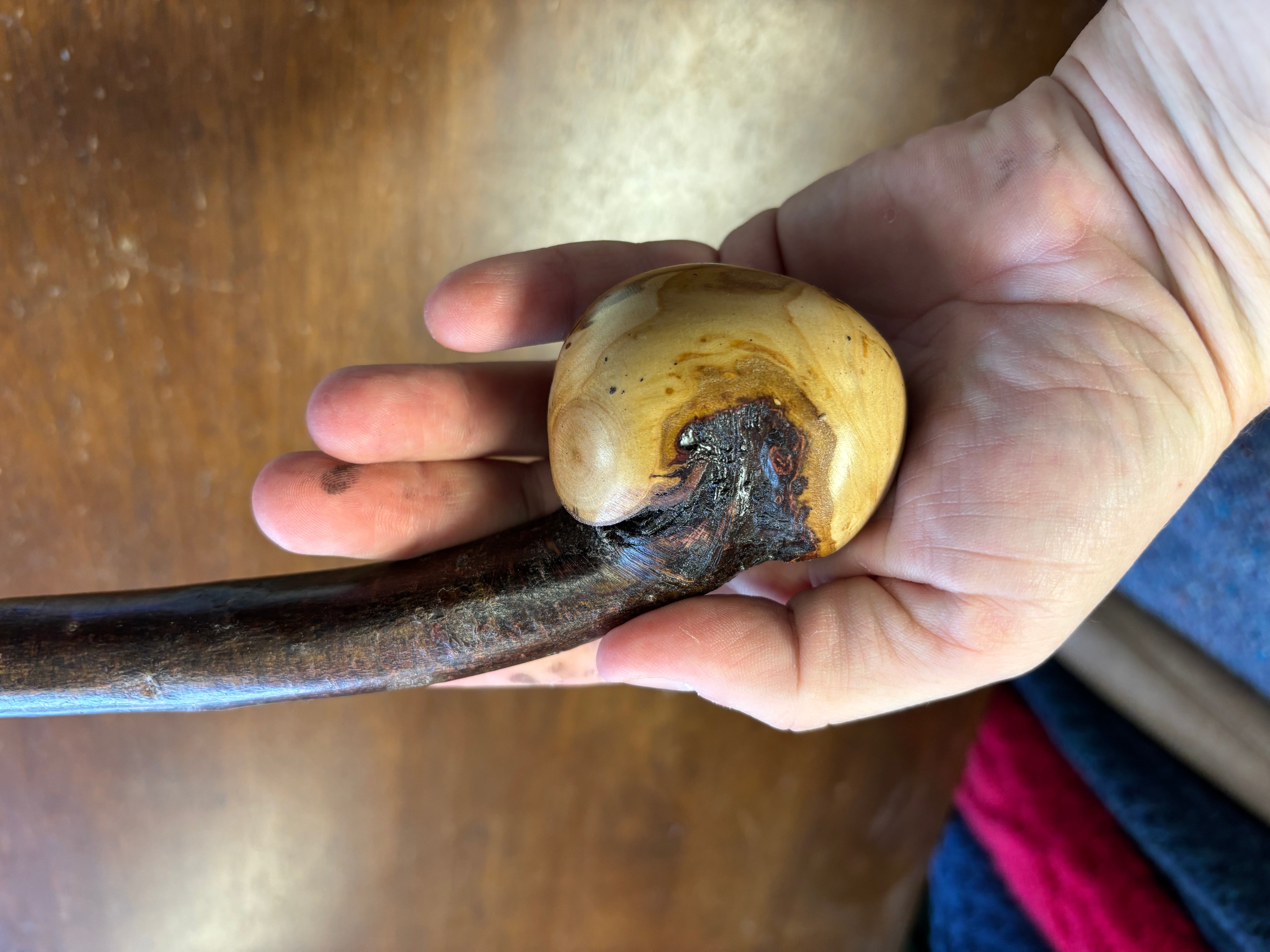 Blackthorn Walking Stick 37 1/2 inch - Handmade in Ireland