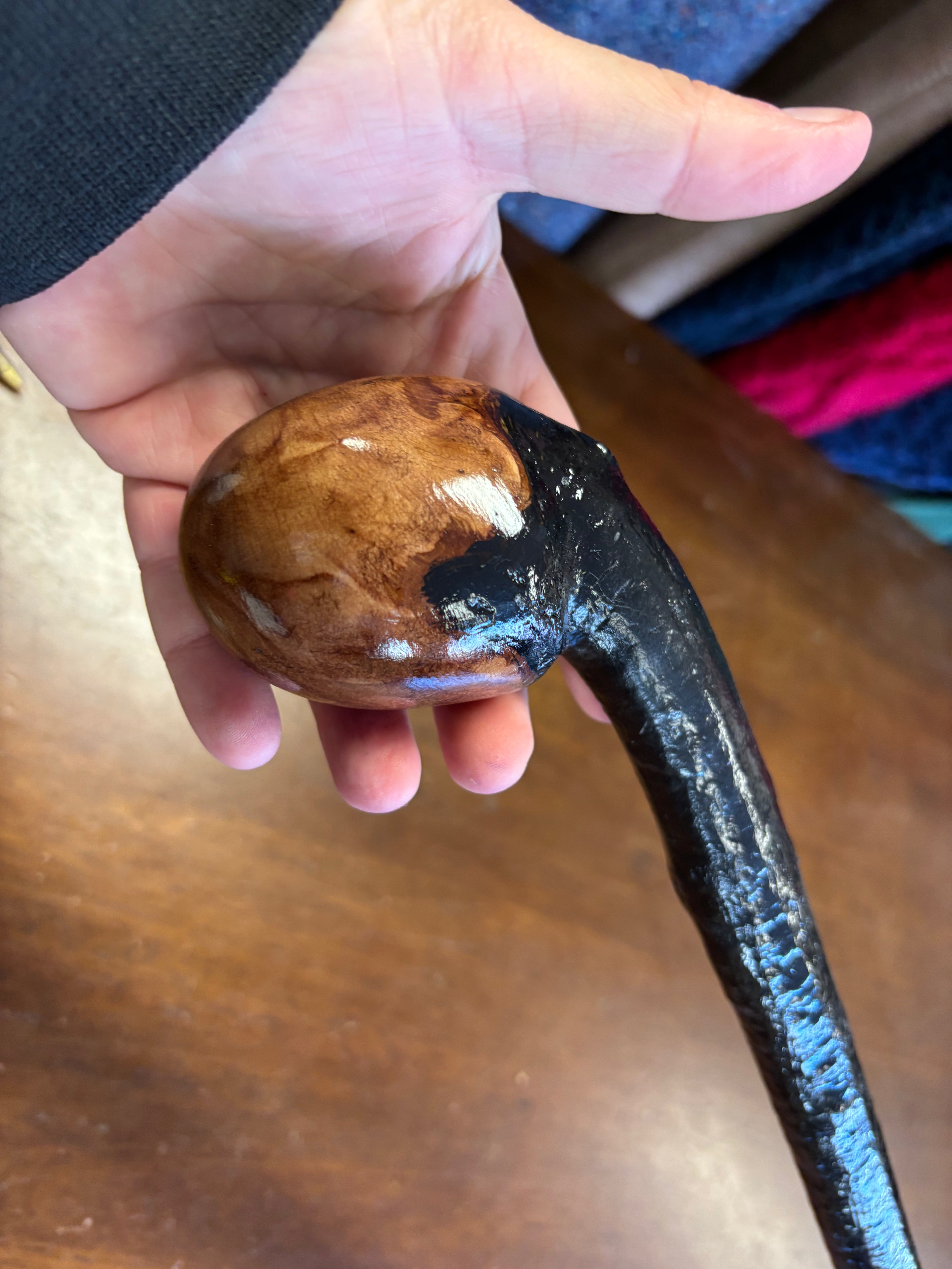 Blackthorn Walking Stick 37 inch - Handmade in Ireland
