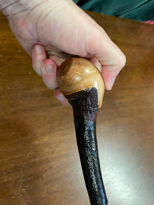 Blackthorn Walking Stick 37 1/4 inch - Handmade in Ireland