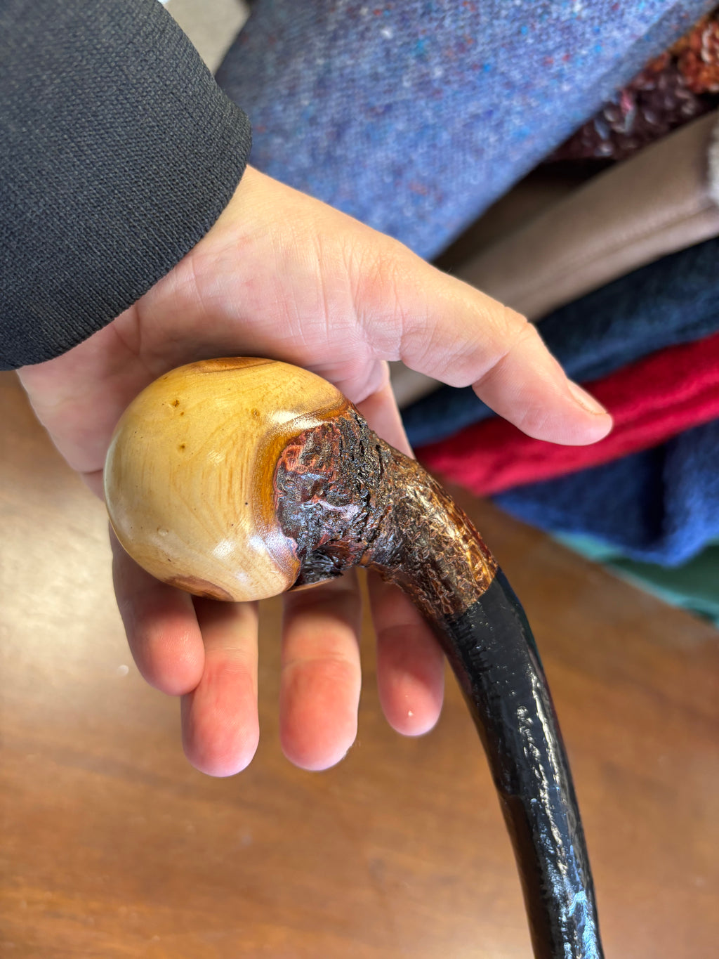 Blackthorn Walking Stick 39 1/4 inch - Handmade in Ireland