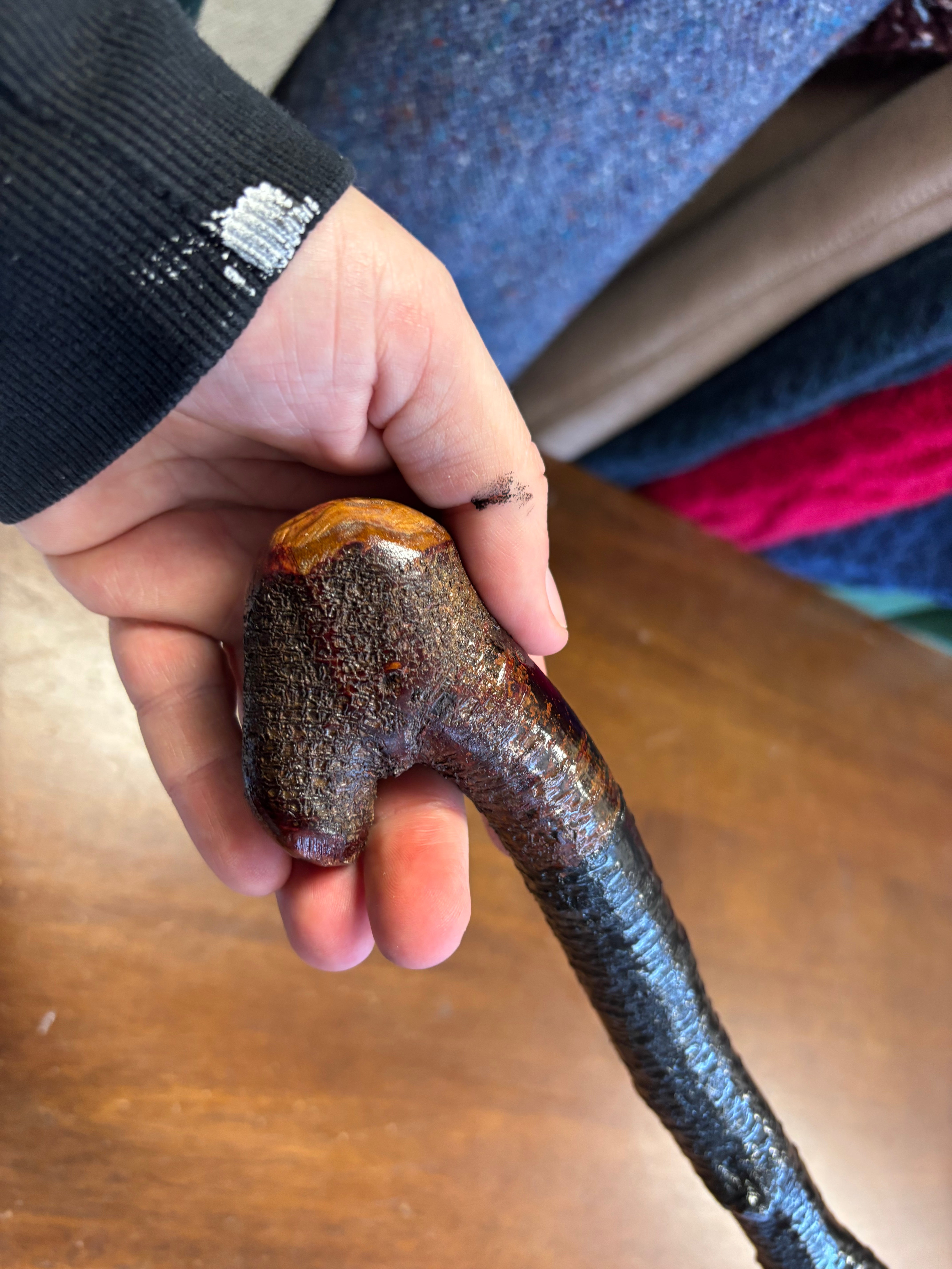 Blackthorn Walking Stick 33 1/2 inch - Handmade in Ireland