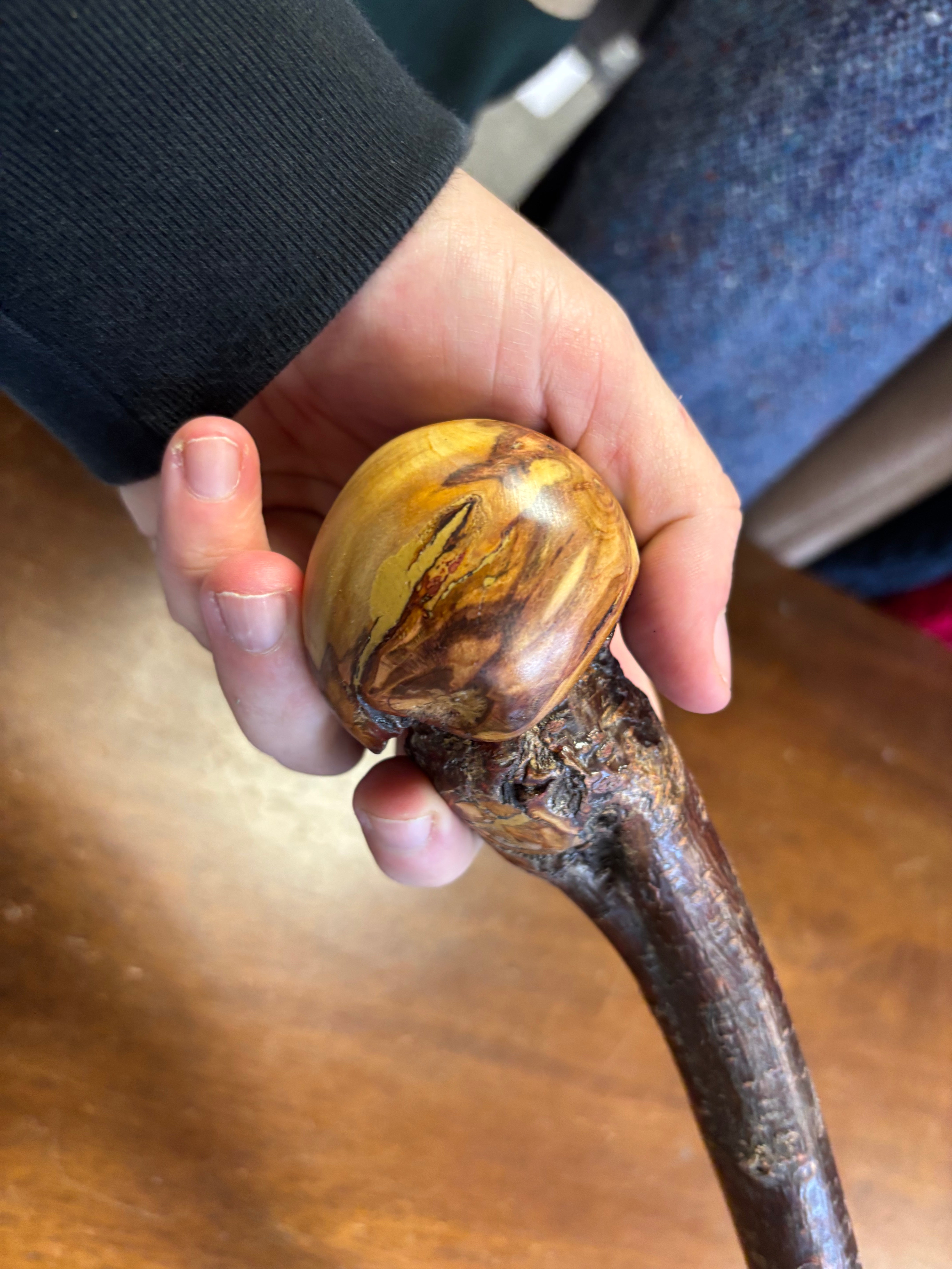 Blackthorn Walking Stick 37 1/2 inch - Handmade in Ireland