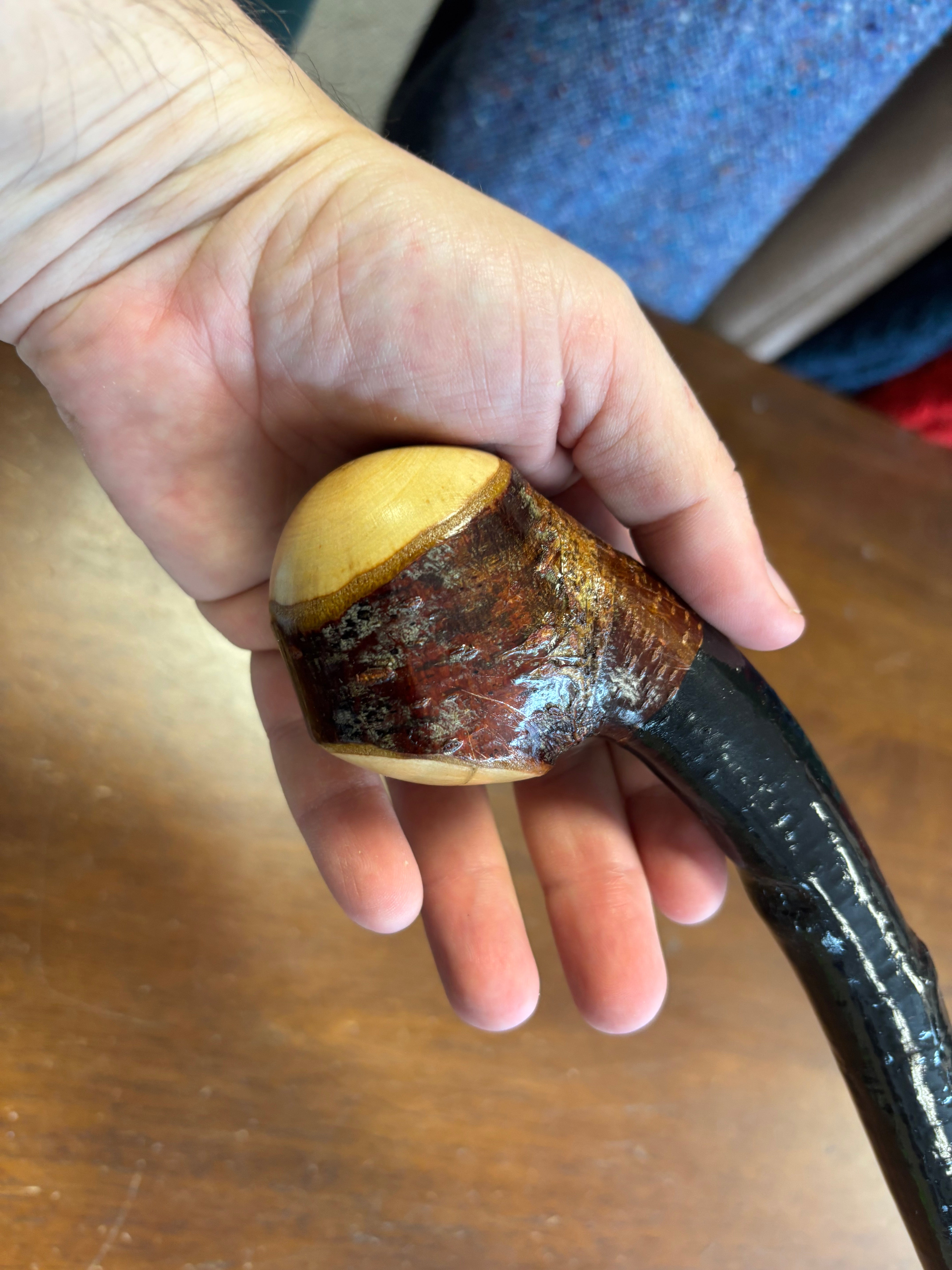 Blackthorn Walking Stick 36 1/2 inch - Handmade in Ireland