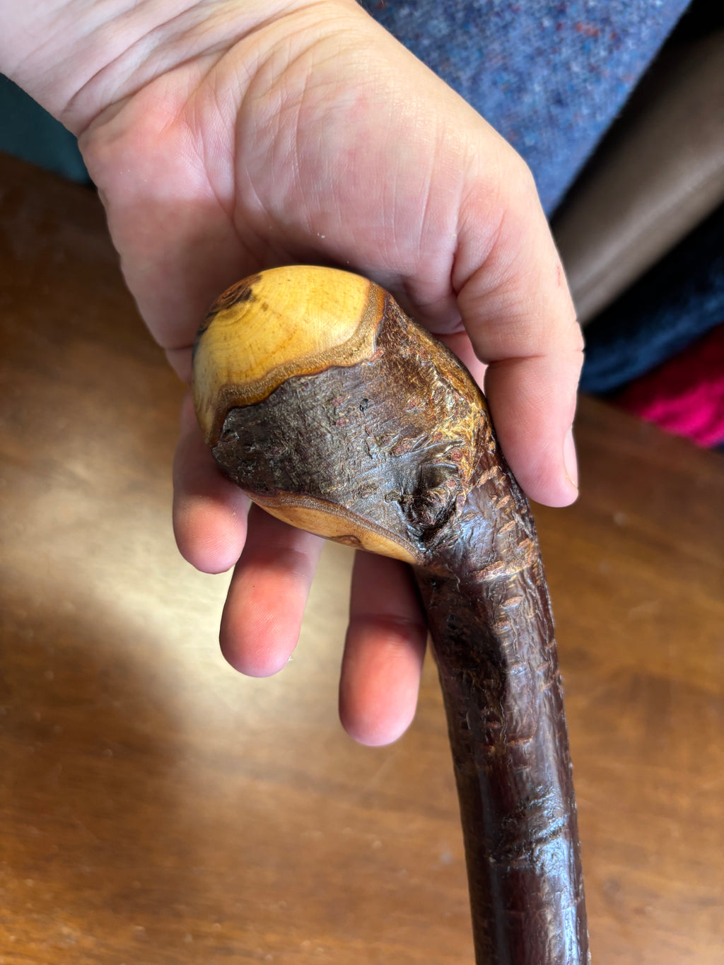 Blackthorn Walking Stick 37 1/2 inch - Handmade in Ireland