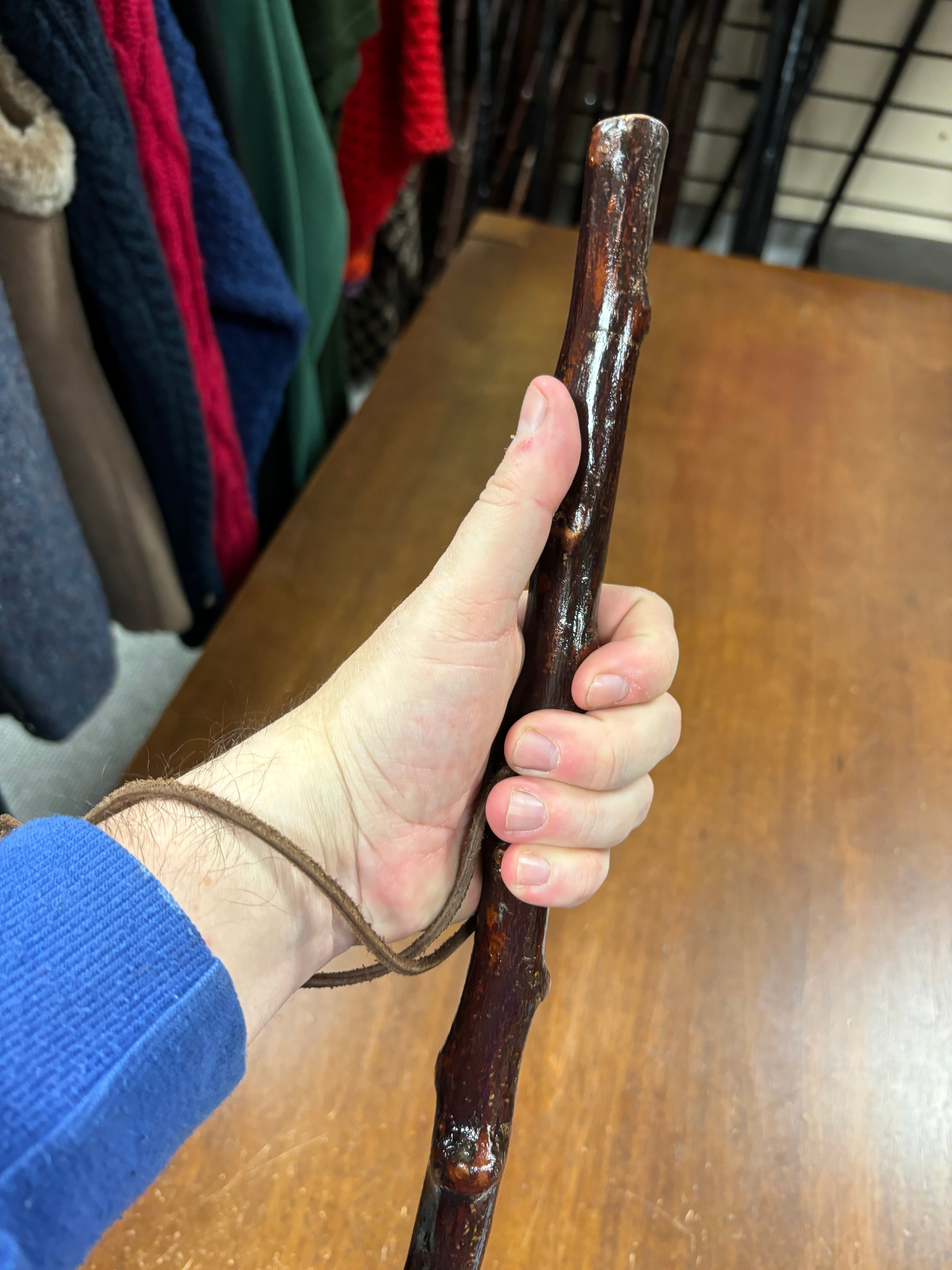 Blackthorn Hiking Stick - 46 inch - Handmade in Ireland