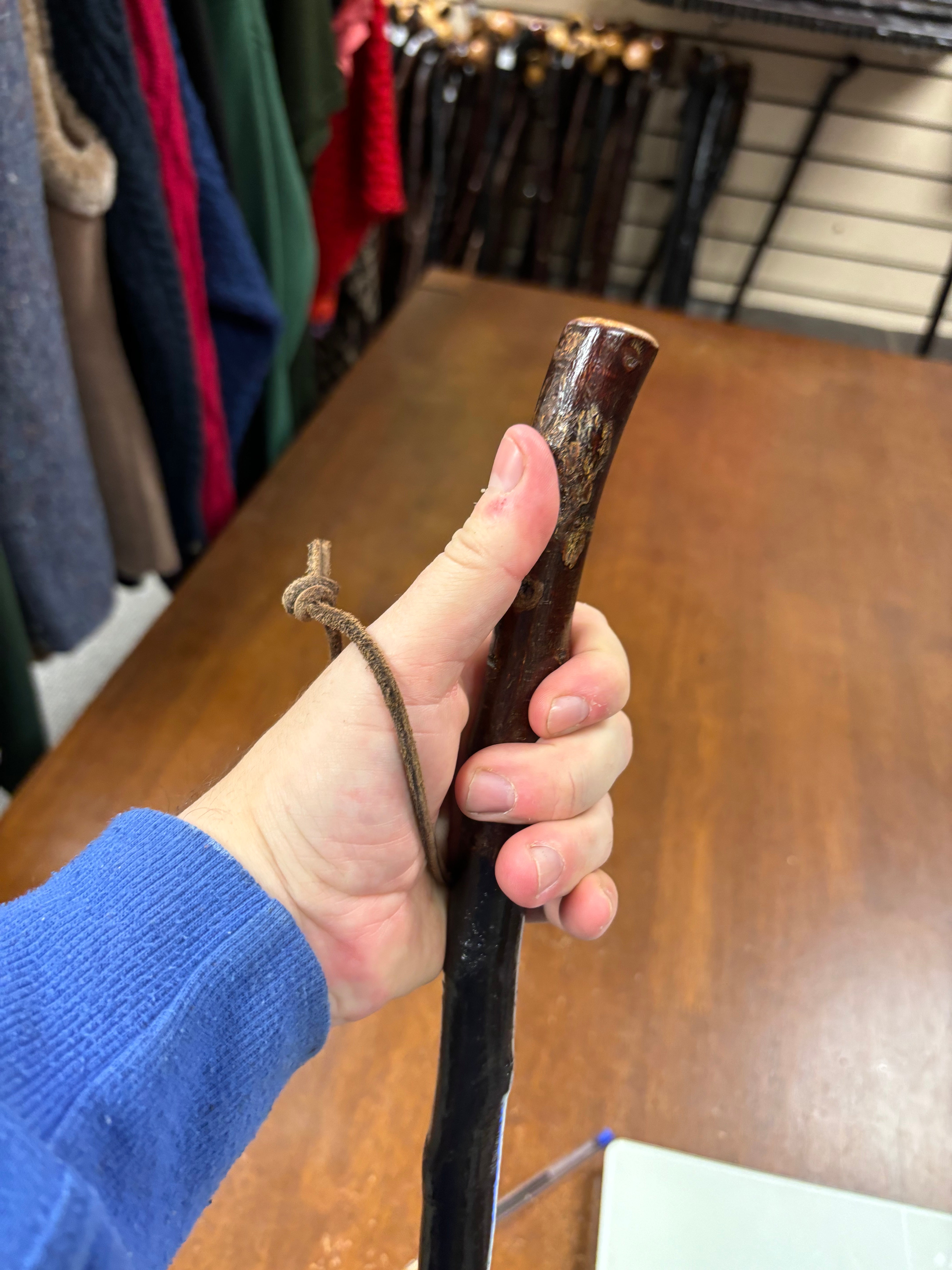 Blackthorn Hiking Stick - 45 inch - Handmade in Ireland