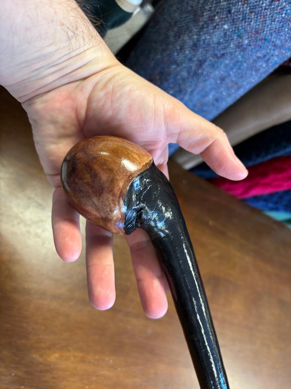 Blackthorn Walking Stick 37 inch - Handmade in Ireland