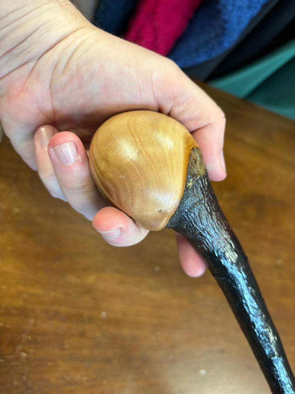 Blackthorn Walking Stick 34 1/2 inch  - Handmade in Ireland