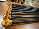 Skull Head Walking Stick – 42 inch ( can cut shorter) - the Dullahan Collection