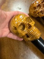 Skull Head Walking Stick – 42 inch ( can cut shorter) - the Dullahan Collection