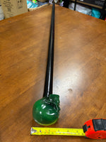 Skull Head Walking Stick – 42 inch ( can cut shorter) - the Dullahan Collection