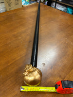 Skull Head Walking Stick – 42 inch ( can cut shorter) - the Dullahan Collection