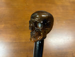 Skull Head Walking Stick – 42 inch ( can cut shorter) - the Dullahan Collection