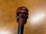 Skull Head Walking Stick – 42 inch ( can cut shorter) - the Dullahan Collection