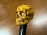 Skull Head Walking Stick – 42 inch ( can cut shorter) - the Dullahan Collection