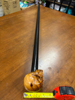 Skull Head Walking Stick – 42 inch ( can cut shorter) - the Dullahan Collection