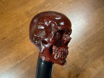 Skull Head Walking Stick – 42 inch ( can cut shorter) - the Dullahan Collection