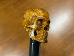 Skull Head Walking Stick – 42 inch ( can cut shorter) - the Dullahan Collection