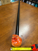 Skull Head Walking Stick – 42 inch ( can cut shorter) - the Dullahan Collection
