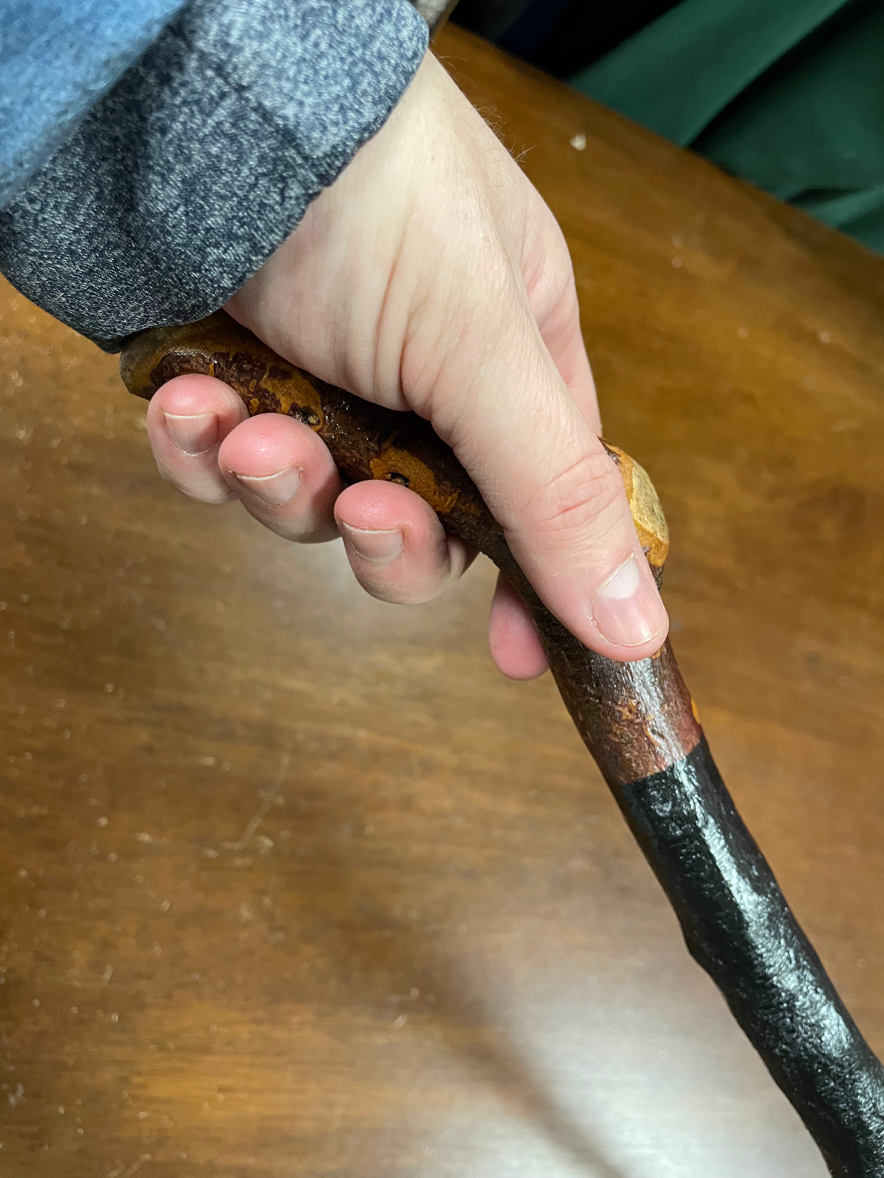 Blackthorn Walking Stick 35 1/2 inch  - Handmade in Irelan