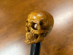 Skull Head Walking Stick – 42 inch ( can cut shorter) - the Dullahan Collection