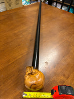 Skull Head Walking Stick – 42 inch ( can cut shorter) - the Dullahan Collection