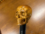Skull Head Walking Stick – 42 inch ( can cut shorter) - the Dullahan Collection