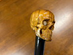 Skull Head Walking Stick – 42 inch ( can cut shorter) - the Dullahan Collection